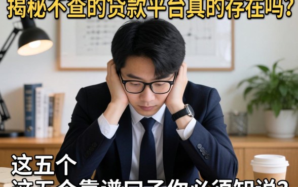 急需用钱却四处碰壁？揭秘不查的贷款平台真的存在吗？这五个靠谱口子你必须知道