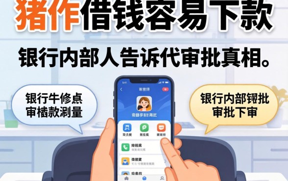 哪个手机软件借钱容易下款?银行内部人告诉你审批真相