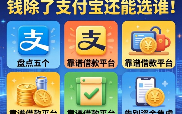 急需用钱除了支付宝还能选谁?盘点五个靠谱借款平台,告别资金焦虑