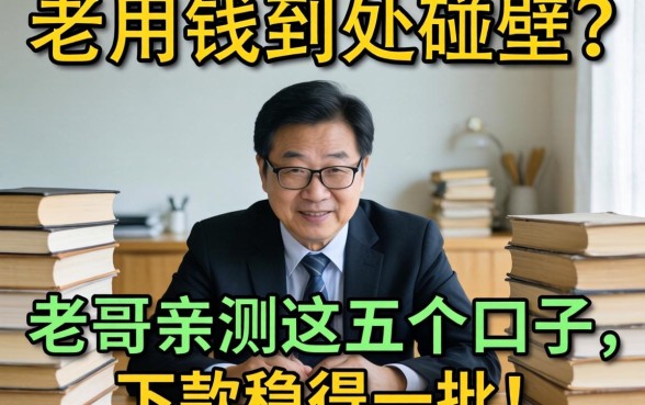 急用钱到处碰壁？老哥亲测这五个口子，下款稳得一批！