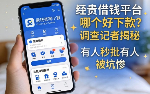 手机借钱的平台哪个好下款？调查记者揭秘：有人秒批有人被坑惨