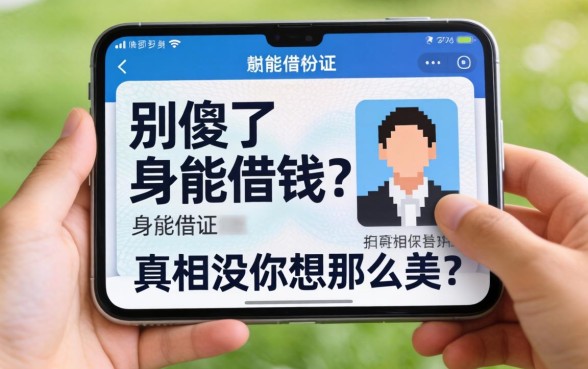 不用拍身份证就能借钱的软件？别傻了，真相没你想那么美