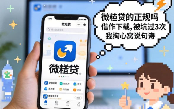 微粒贷app正规吗怎么下载?被坑过3次的我掏心窝说几句