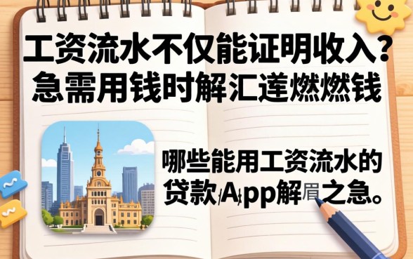 工资流水不仅能证明收入?急需用钱时,哪些能用工资流水的贷款app能解燃眉之急?