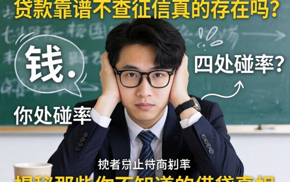 急需用钱却四处碰壁？贷款靠谱不查征信真的存在吗？揭秘那些你不知道的借贷真相