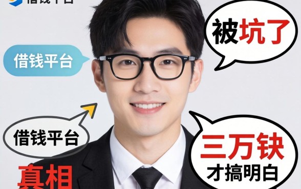 最好通过的借钱平台?我被坑了三万块才搞明白的真相