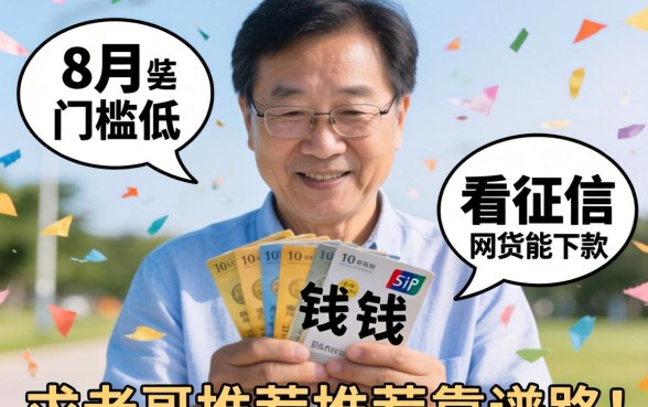 最近急需用钱，2026年8月还有哪些不看征信或者门槛低的网贷能下款？求老哥推荐靠谱路子！