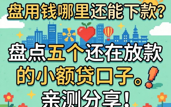 急用钱哪里还能下款？盘点五个还在放款的小额贷口子，亲测分享！