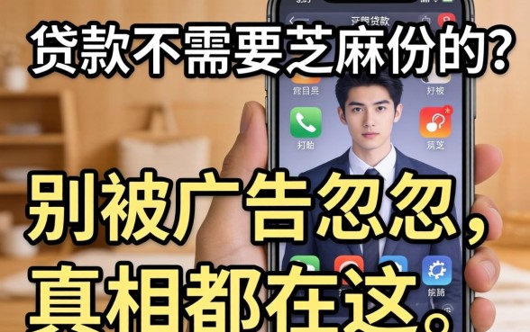 手机贷款不需要芝麻份的？别被广告忽悠，真相都在这
