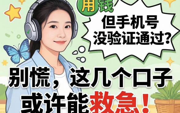 急用钱但手机号没验证通过？别慌，这几个口子或许能救急！