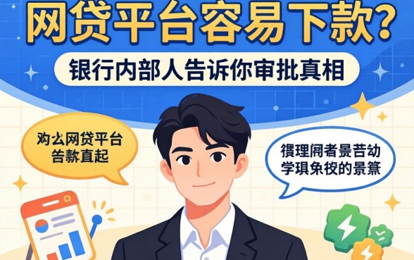 哪个网贷平台容易下款?银行内部人告诉你审批真相