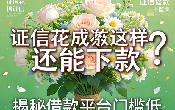 征信花成这样还能下款?揭秘借款平台门槛低的有哪些