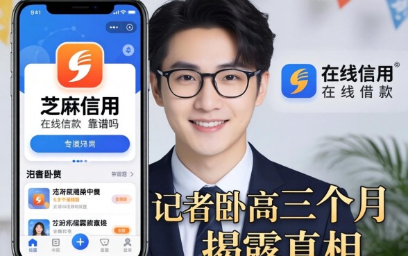 芝麻信用在线借款app靠谱吗?记者卧底三个月揭开真相