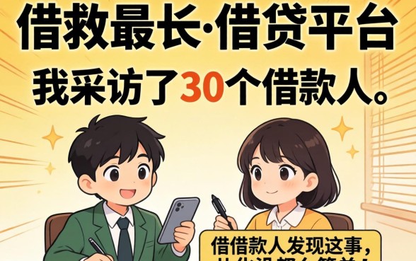 期数最长的借贷平台:我采访了30个借款人,发现这事儿没那么简单