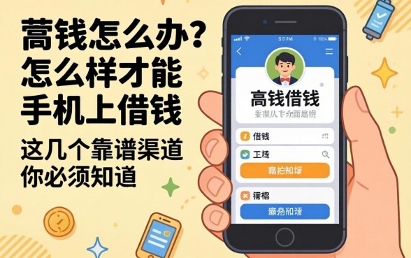 急需用钱怎么办？怎么样才能手机上借钱？这几个靠谱渠道你必须知道
