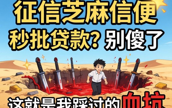 不看征信芝麻信用的秒批贷款？别傻了，这就是我踩过的血坑