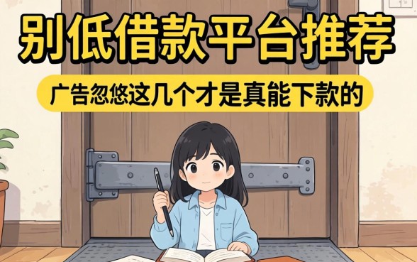 门槛很低的借款平台推荐:别被广告忽悠,这几个才是真能下款的