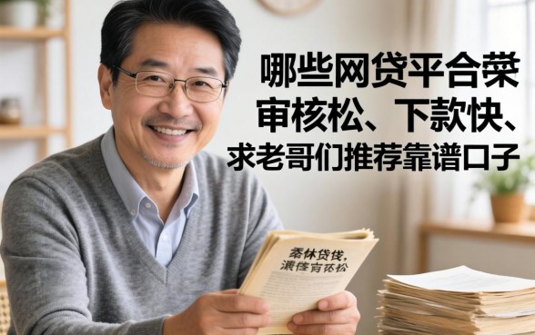 50岁快退休了急需用钱,哪些网贷平台审核松、下款快?求老哥们推荐靠谱口子!