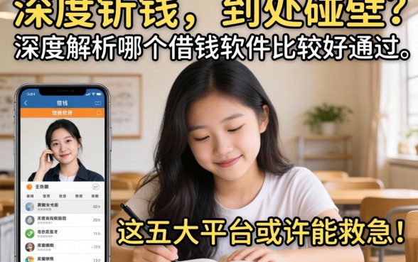 急需用钱却到处碰壁？深度解析哪个借钱软件比较好通过，这五大平台或许能救急！