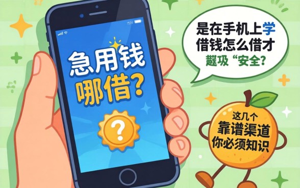 手机急用钱去哪借？要是在手机上借钱怎么借才安全？这几个靠谱渠道你必须知道
