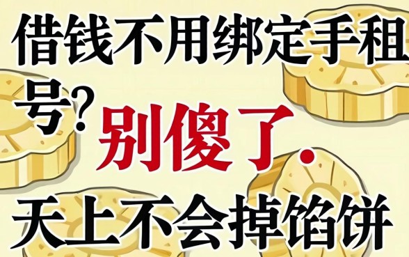 借钱不用绑定手机号？别傻了，天上不会掉馅饼