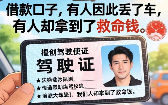 行驶证驾驶证借款口子：有人因此丢了车，有人却拿到了救命钱