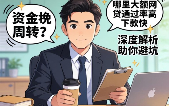 急需资金周转?哪里的大额网贷通过率高且下款快?深度解析助你避坑