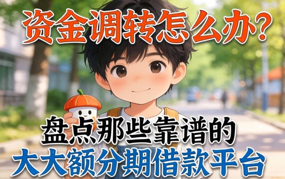 急需资金周转怎么办?盘点那些靠谱的大额分期借款平台,你选对了吗?