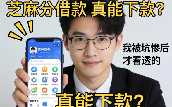 靠芝麻分借款的app真能下款?我被坑惨后才看透的真相