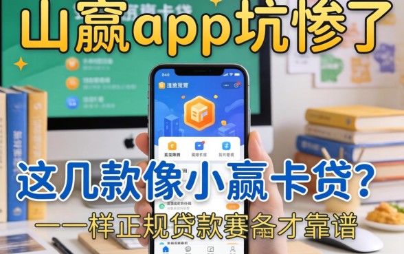别被山寨app坑惨了，这几款像小赢卡贷一样正规的贷款软件才靠谱