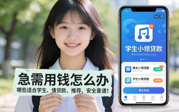大学生急需用钱怎么办？哪些适合学生小额贷款软件推荐既安全又靠谱？