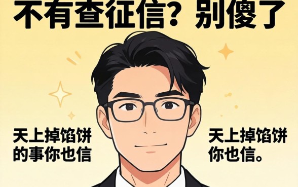 不人脸不查征信？别傻了，天上掉馅饼的事你也信