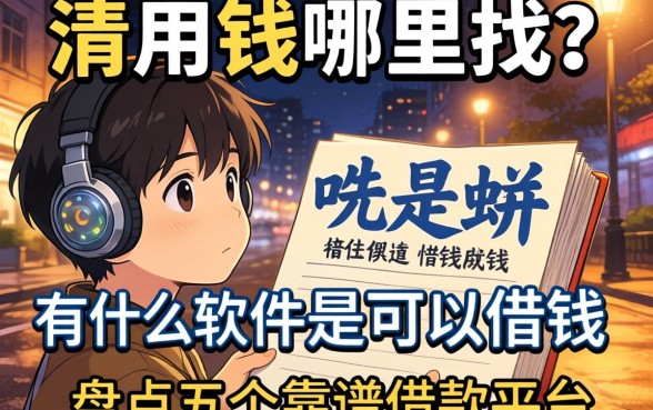 深夜急需用钱哪里找？有什么软件是可以借钱的呢？盘点五个靠谱借款平台