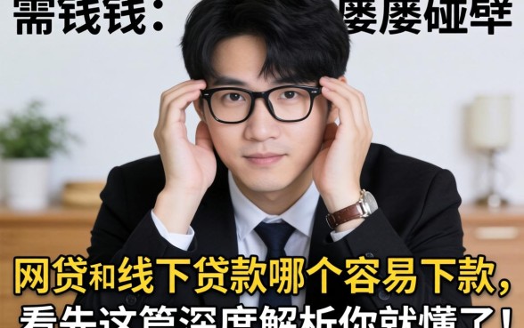 急需用钱却屡屡碰壁?网贷和线下贷款哪个容易下款,看完这篇深度解析你就懂了!