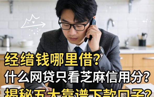 急需用钱哪里借？什么网贷只看芝麻信用分？揭秘五大靠谱下款口子