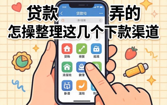 手机贷款怎么弄的？实操整理这几个下款渠道