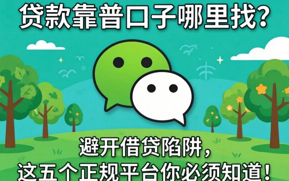 微信贷款靠谱口子哪里找？避开借贷陷阱，这五个正规平台你必须知道！