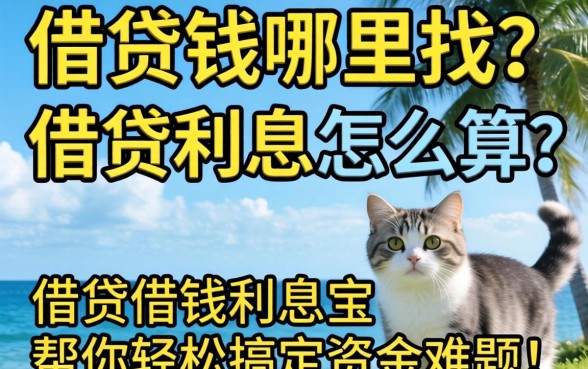 急需用钱哪里找？借贷利息怎么算？借贷借钱利息宝帮你轻松搞定资金难题！