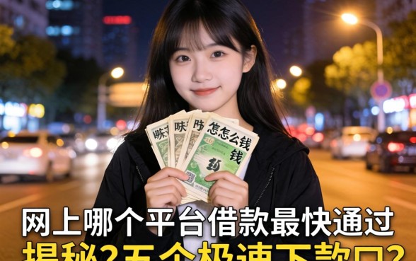 深夜急需用钱怎么办?网上哪个平台借款最快通过?揭秘五个极速下款口子