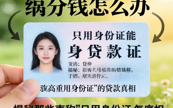 急需用钱怎么办?只用身份证能贷款吗?揭秘那些声称“只用身份证”的贷款真相