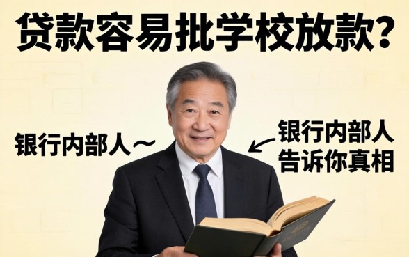 那里贷款容易批学校放款？银行内部人告诉你真相