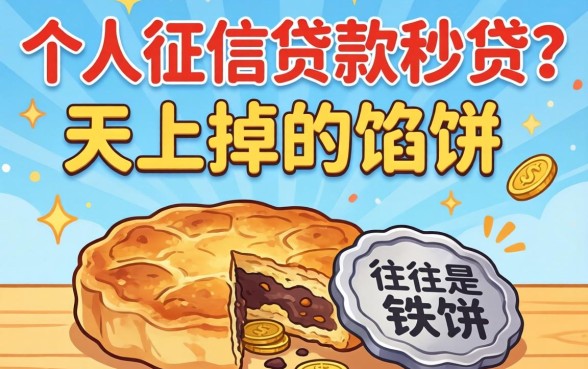 不查个人征信的贷款秒贷？天上掉的馅饼，往往是铁饼