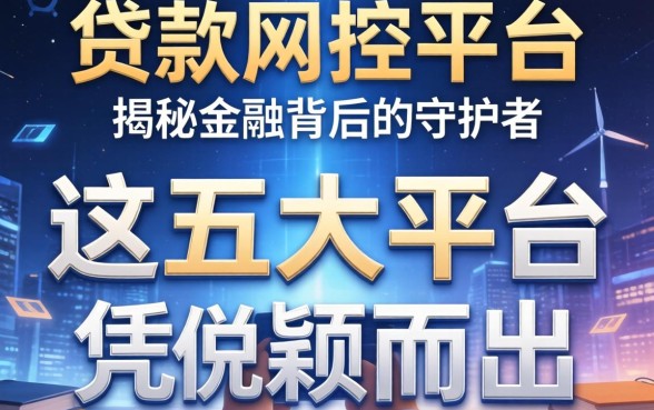 贷款风控平台有哪些？揭秘金融背后的守护者，这五大平台凭什么脱颖而出？