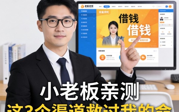 什么网站能借钱？小老板亲测：这3个渠道救过我的命