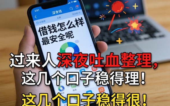 手机借钱怎么样最安全呢?过来人深夜吐血整理,这几个口子稳得很!