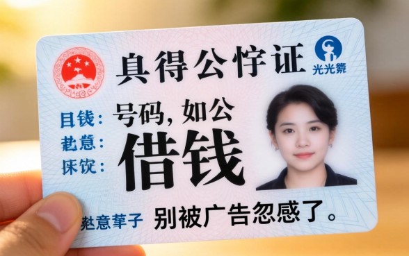 光凭身份证号码怎么借钱?别被广告忽悠了