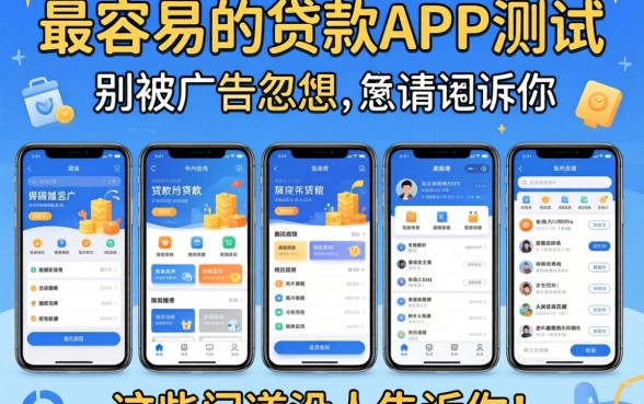 五款最容易的贷款app实测：别被广告忽悠，这些门道没人告诉你