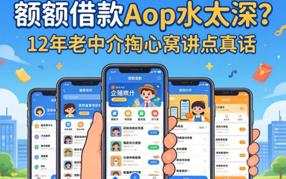 小额度借款app水太深？12年老中介掏心窝讲点真话