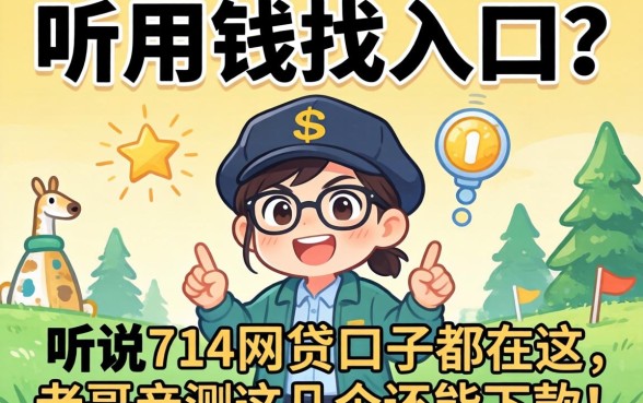 急用钱找入口?听说714网贷口子都在这,老哥亲测这几个还能下款!