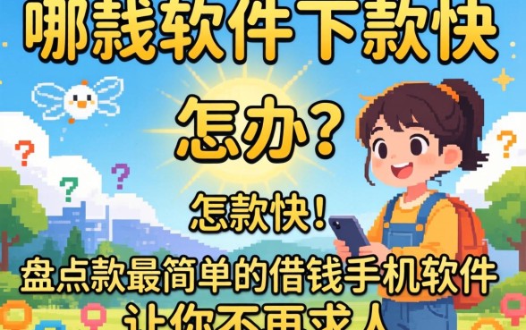 急需用钱怎么办？哪款软件下款快？盘点五款最简单的借钱手机软件让你不再求人